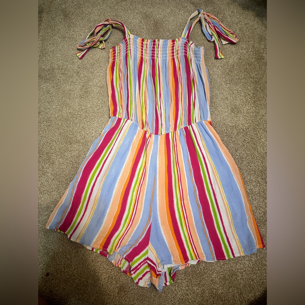 Colorful Striped Romper - Picture 2 of 3